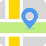 map locator – locate your position on map android application logo